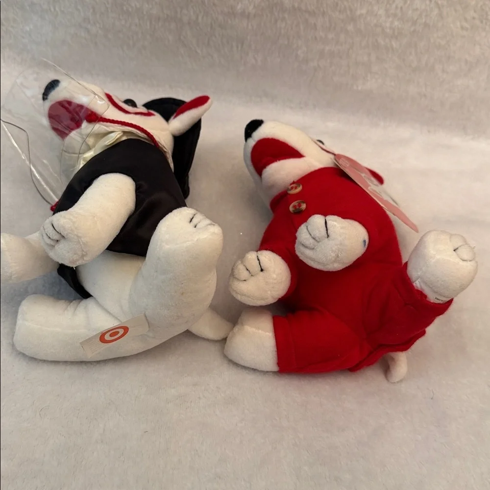 Lot of 2 bullseye target dogs y2k